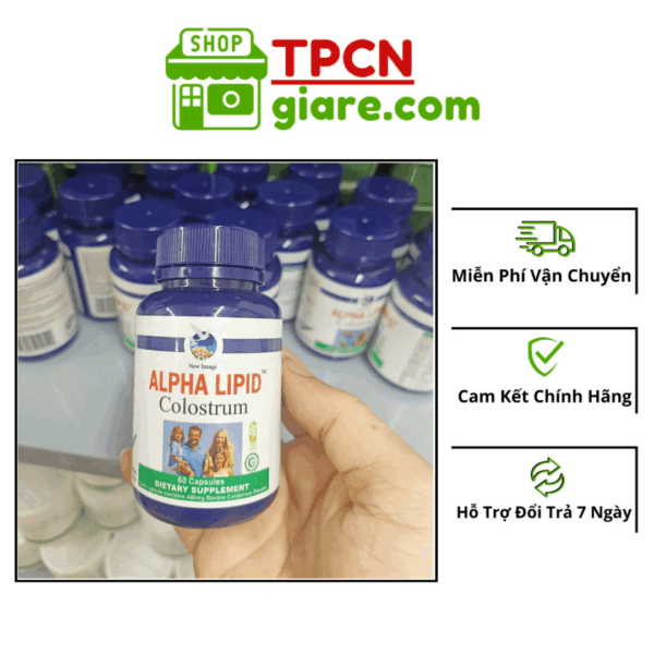 VIÊN SỮA NON ALPHA LIPID COLOSTRUM BỔ SUNG KHÁNG THỂ TỰ NHIÊN