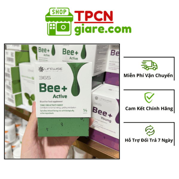 Bee+ Active LifeWise 365 Tăng Cường Sức Đề Kháng, Cải Thiện Tiêu Hoá Hộp 14 Gói