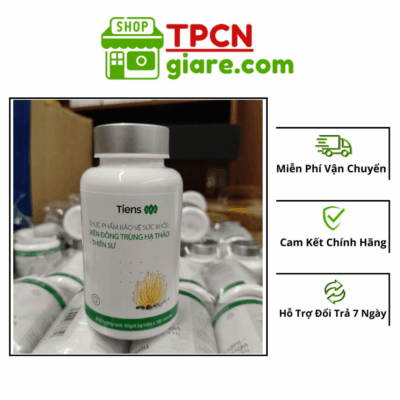 Thực Phẩm Bảo Vệ Sức Khoẻ Viên Uống Đông Trùng Hạ Thảo - Thiên Sư Tiens Lọ 100 Viên