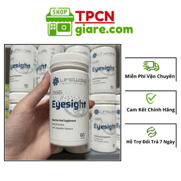 Viên uống LifeWise 365 Eyesight lọ 60 viên - hỗ trợ các chức năng thị giác