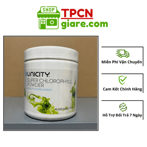 BỘT DIỆP LỤC UNICITY SUPER CHLOROPHYLL POWDER HỘP 92G - THẢI ĐỘC CƠ THỂ TOÀN DIỆN