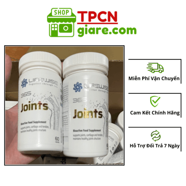 Cải thiện chức năng khớp Lifewise 365 Joints Lọ 60 viên - Hỗ trợ khớp mô sụn và gân, xương