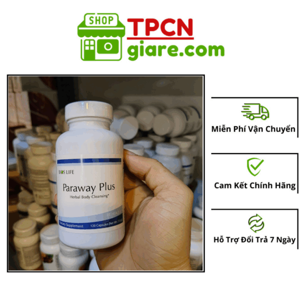 Unicity Paraway Plus lọ 120 viên giúp hỗ trợ thải độc ký sinh trùng, sạch đường ruột