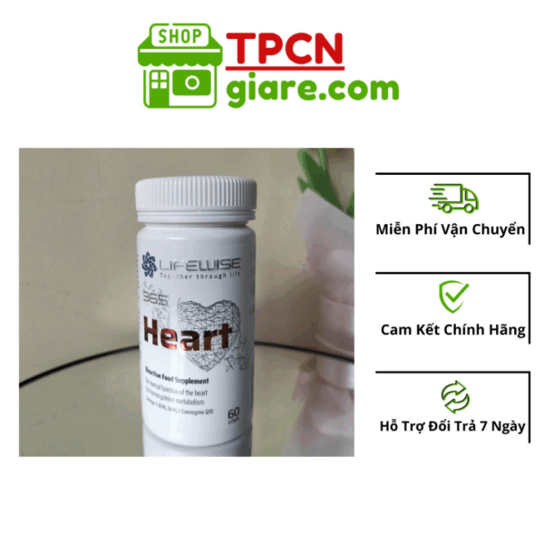 LifeWise 365 Heart Lọ 60 Viên - Cải thiện chức năng của tim và mạch máu