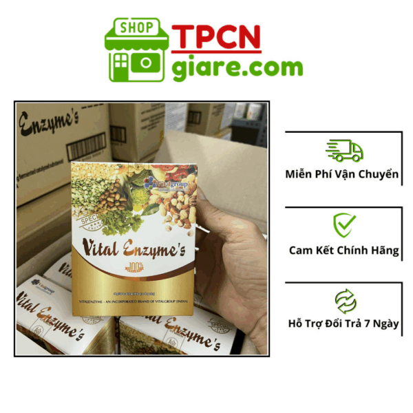 Vital Enzymes VitalGroup Hộp 30 Gói - Hỗ Trợ Thanh Lọc Cơ Thể, Tiêu Hoá Tốt