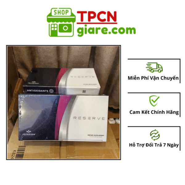 Reserve Jeunesse Hộp 30 Gói Ngăn Ngừa Lão Hóa Gốc Tự Do Nâng Cao Sức Khỏe