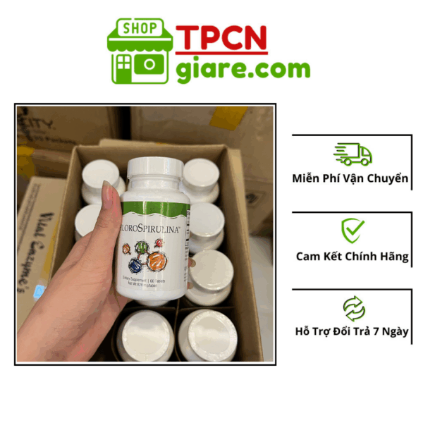 Tảo Xoắn Tảo xoắn Unicity ChloroSpirulina Lọ 60 Viên Nguồn dinh dưỡng vượt trội
