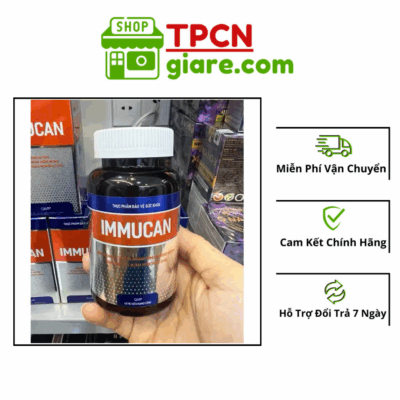 IMMUCAN ĐÔNG TRÙNG HẠ THẢO LỌ 90 VIÊN - SẢN PHẨM TĂNG CƯỜNG SỨC ĐỀ KHÁNG, GIẢM CĂNG THẲNG MỆT MỎI VÀ SUY NHƯỢC CƠ THỂ