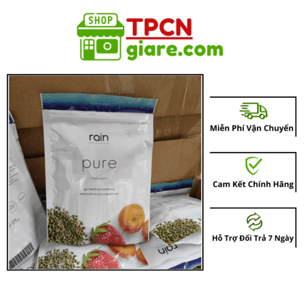 RAIN PURE MỸ HỘP 30 GÓI - GIẢI PHÁP TỐT NHẤT CHO SỨC KHỎE ĐƯỜNG RUỘT