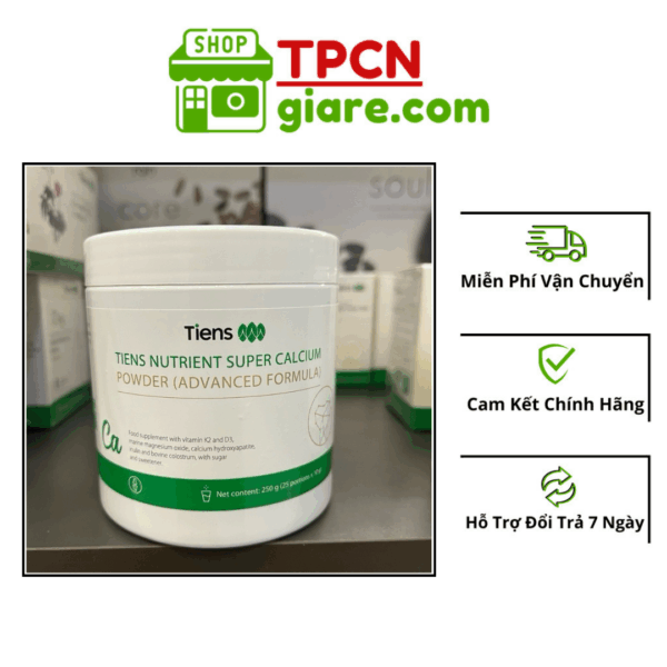 Canxi Tiens Nutrient Super Calcium Powder - Hộp 250g Giá Tốt Date Mới