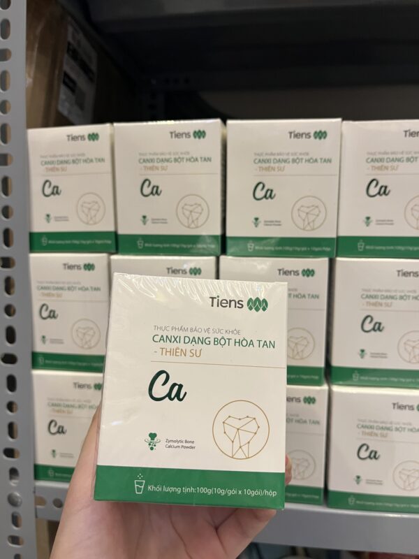 TPBVSK Canxi Dạng Bột Hòa Tan Thiên Sư Tiens Hộp 10 gói - Tăng Cường Sức Khoẻ Xương Khớp - Hình ảnh 2