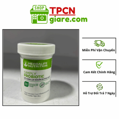 Men Simply Probiotic Herbalife Nutrition - Bổ Sung Lợi Khuẩn Đường Ruột Herbalife ( Lọ 30 Gram )