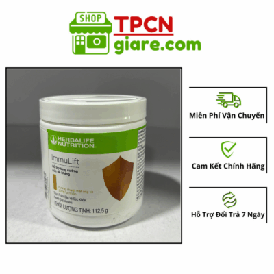 Immulift Herbalife Tăng Cường Sức Đề Kháng - Hương Chanh Mật Ong Và Gừng Tự Nhiên Hộp 112,5G