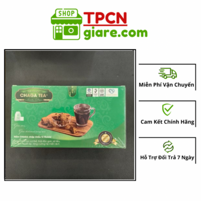 Trà Túi Lọc Chaga Tea+ Hỗ Trợ Thải Độc, Thanh Lọc Cơ Thể (Hộp 20 Túi)
