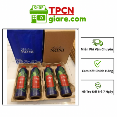 1 Thùng 4 Chai - Nước Uống Trái Nhàu Noni Max Morinda Tahitian Chai 750ml - Chống Oxy Hoá